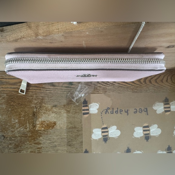 Coach Accordion zip Crossgrain Leather wallet AURORA - Picture 6 of 10